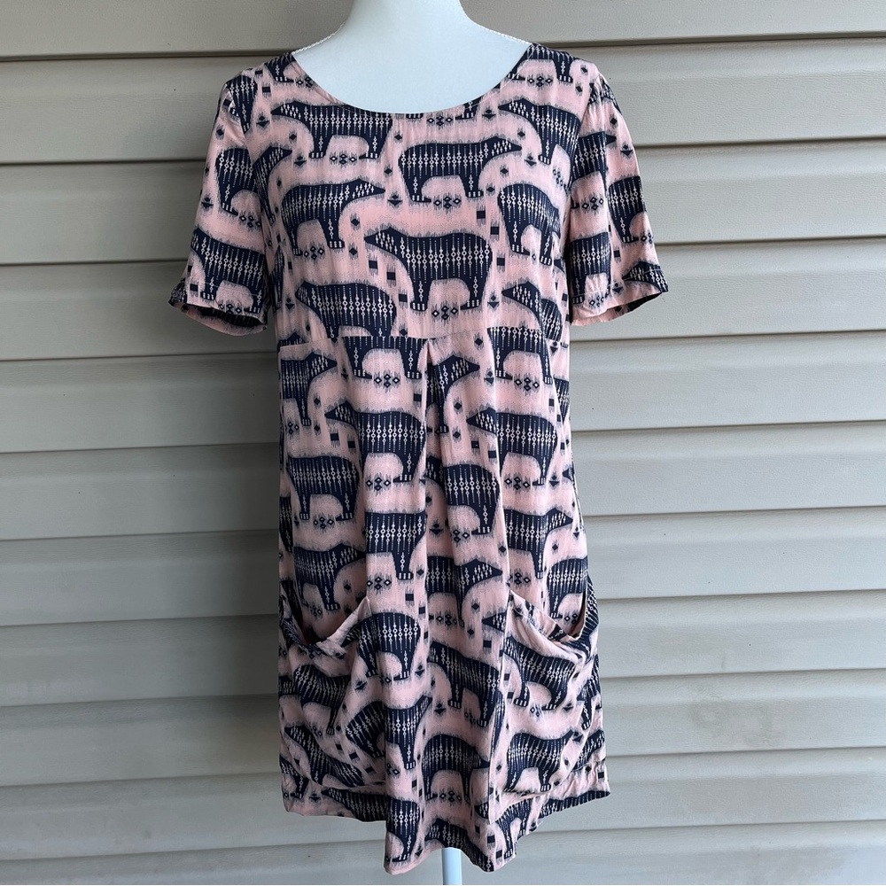 •Maeve by Anthropologie• Zola Bear Mini Shift Dress - Size 6